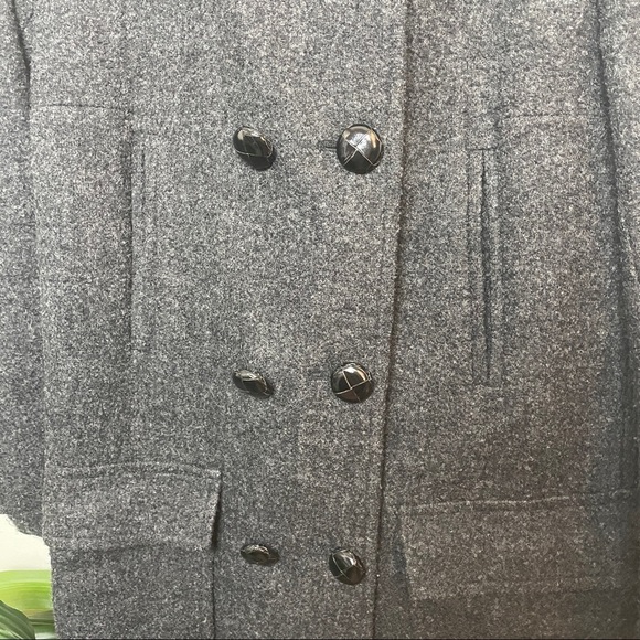 Isabel Marant Etoile Clifford Charcoal Wool/Alpaca BlendPea Coat 38 - Picture 9 of 16